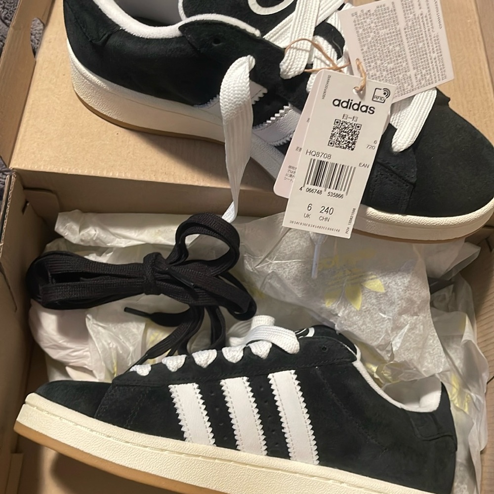 Campus 00s 'Black White Gum' – Size US 6.5 M